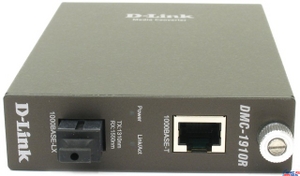 D-Link DMC-1910R 1000Base-T to 1000Base-LX Media Converter (singlemod, 1UTP, 1SC)