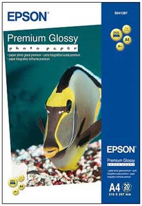 EPSON S041287 A4  Premium Glossy Photo Paper (20 , 255 /2) 