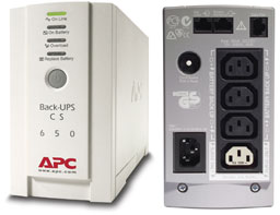 UPS 650VA Back CS APC BK650EI USB