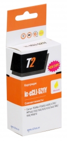  T2 IC-CCLI-521Y Yellow  Canon Pixma iP3600/4600/4700, MP540/550/560/620/630/640/980