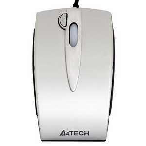 A4-Tech Optical Mouse K4-59MD-Silver (3) (RTL) USB 4btn + Roll