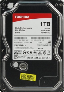 HDD 1 Tb SATA 6Gb / s Toshiba P300  HDWD110EZSTA (RTL) 3.5