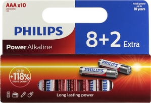 PHILIPS Power Alkaline LR03P10WP / 10 Size