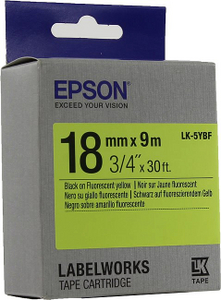   EPSON C53S655004 LK-5YBF (18 x 9, Black on Yellow)