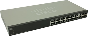 Cisco <SF250-24-K9-EU>  (24UTP 100Mbps + 2Combo 1000BASE-T/SFP + 2SFP)