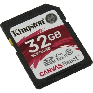 Kingston SDR / 32GB SDHC Memory Card 32Gb A1 V30 UHS-I U3