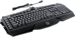  Клавиатура Tt eSports Challenger Prime KB-CHM-MBBLRU-01 USB 104КЛ+9КЛМ/Мед+9КЛ/Игр, подсветка клавиш