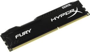 Kingston HyperX Fury HX316LC10FB / 4 DDR3 DIMM 4Gb PC3-12800 CL10, Low Voltage