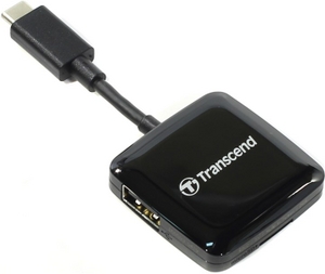 Transcend TS-RDC2K USB-C SDXC / microSDXC Card Reader / Writer+1portUSB