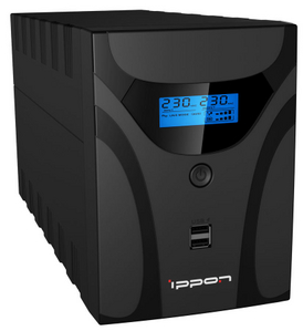 UPS 1200VA Ippon Smart Power Pro II 1200 LCD+ComPort+  /RJ45+USB