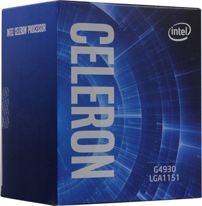 CPU Intel Celeron G4930  BOX  3.2 GHz/2core/SVGA UHD Graphics 610/ 2Mb/54W/8 GT/s  LGA1151