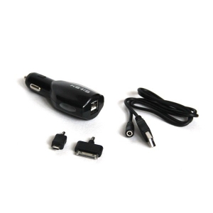  Зарядное уст-во KS-is Megcy KS-144 USB от прикуривателя авто (Вх. DC10-24V,Вых.DC5.0V,2400mA)+8 сменных разъемов
