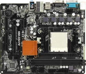 ASRock N68-GS4 FX R2.0 (RTL) SocketAM3+ GeForce 7025 PCI-E+SVGA+GbLAN SATA RAID MicroATX 2DDR3