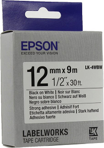   EPSON C53S654016 LK-4WBW (12 x 9, Black on White)