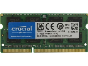 Crucial CT2C8G3S160BMCEU DDR3 SODIMM 16Gb KIT 2*8Gb PC3-12800 CL11 (for NoteBook)