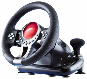 Sven Руль SVEN Turbo (Vibration Feedback, рулевое колесо, педали, рычаг КПП., 8поз..перекл., 12кн., USB)