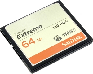 SanDisk Extreme SDCFXSB-064G-G46 CompactFlash Card 64Gb
