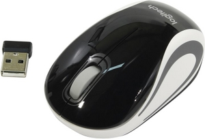 Logitech Wireless Mouse M187 (RTL) USB 3btn+Roll,  910-002731