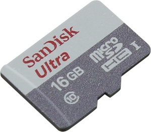 SanDisk Ultra SDSQUNS-016G-GN3MN microSDHC Memory Card 16Gb UHS-I U1 Class10