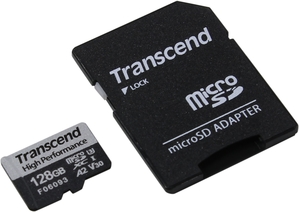 MicroSDXC  Transcend High Performance 330S TS128GUSD330S 128  A2, V30, UHS-I Class 3 (U3), Class 10