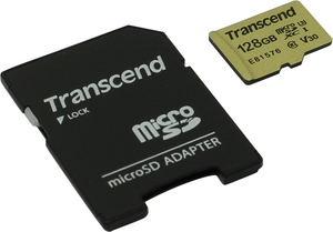 MicroSDXC  TRANSCEND 500S TS128GUSD500S 128  UHS-I Class 3 (U3)