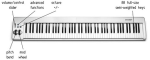 MIDI  MIDIMan Keystation 88es (7 , PITCH&MODULATION , USB)