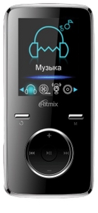 Ritmix RF-4950-16Gb Black (A/V Player,FM,16Gb,MicroSD,1.8