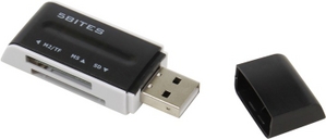 5bites RE2-102BK USB2.0 MMC/SDHC/microSD/MS(/PRO/Duo/M2) Card Reader/Writer