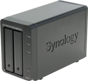 Synology DS715 Disk Station (2x3.5/2.5" HDD/SSD SATA, RAID 0/1/JBOD, 2xGbLAN, 2xUSB3.0, eSATA)