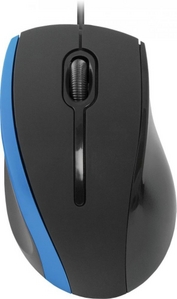 Defender Optical Mouse MM-340 Black&Blue (RTL) USB 3btn+Roll 52344