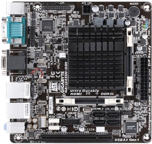GIGABYTE GA-J3455N-D3H rev1.0 (Celeron J3455 onboard) (RTL) Dsub+HDMI 2xGbLAN SATA Mini-ITX 2DDR3 SO-DIMM
