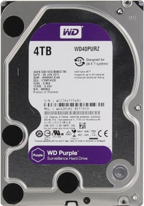 HDD 4 Tb SATA 6Gb / s Western Digital Purple WD40PURZ 3.5