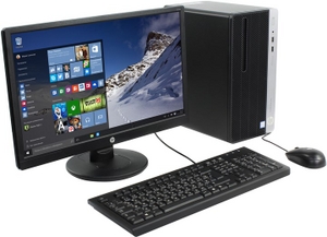 HP ProDesk 400 G4 Microtower + V214a Monitor 1QP37ES#ACB i3 7100 / 4 / 500 / DVD-RW / Win10Pro / 20.7