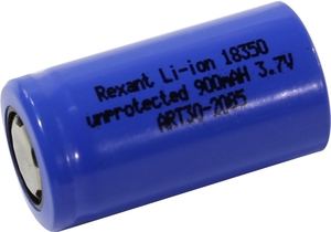  18350 Rexant 18350 unprotected Li-Ion 900 mAH 3.7V