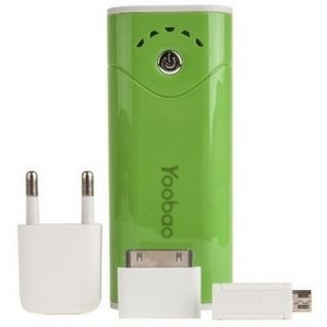  Универсальный Аккумулятор KS-is Power Bank KS-200 Green (USB, 2200mAh,4 переходника,Li-lon)