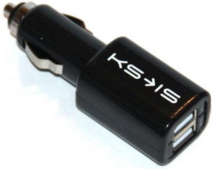  Зарядное уст-во KS-is Panzq KS-207 USB от прикуривателя авто (Вх. DC12-24V,Вых.DC5.0V,2100mA)+3 сменных разъема
