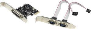 Espada PCIe2S1PWCH (OEM) PCI-Ex1, 2xCOM9M + 1xLPT25F