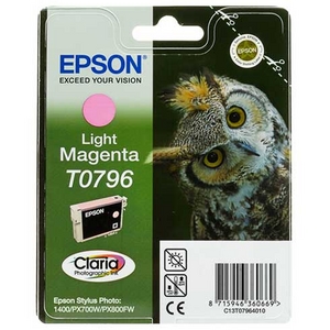  Epson T0796 T07964010 Light Magenta  EPS ST Photo 1400 / P50, PX650 / 660 / 700W / 710W / 720W / 800FW
