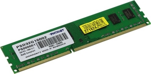 Patriot PSD32G16002 DDR3 DIMM 2Gb PC3-12800 CL11