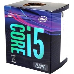 CPU Intel Core i5-8400 BOX 2.8 GHz / 6core / SVGA UHD Graphics 630 / 1.5+9Mb / 65W / 8 GT / s LGA1151