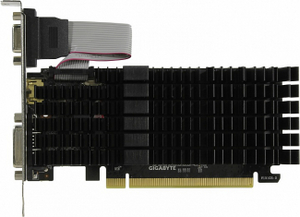 1Gb PCI-E GDDR3 GIGABYTE GV-N710SL-1GL Rev2.0 (RTL) D-Sub+DVI+HDMI GeForce GT710