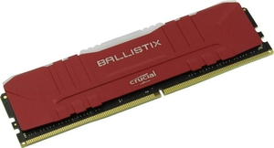 BL8G36C16U4RL Crucial DRAM Ballistix Red RGB 8GB DDR4 3600MT/s  CL16  Unbuffered DIMM 288pin Red RGB