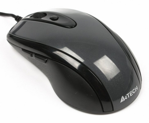 A4-Tech V-Track Mouse N-708X-1 Glossy Grey (RTL) USB 6btn + Roll