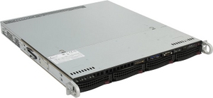 SuperMicro 1U 5019S-MN4 (LGA1151, C236, PCI-E, SVGA, SATA RAID, 4xHS SATA, 4xGbLAN, 4DDR4 350W)