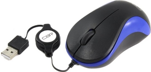 CBR Optical Mouse CM114 Blue (RTL) USB 3but+Roll