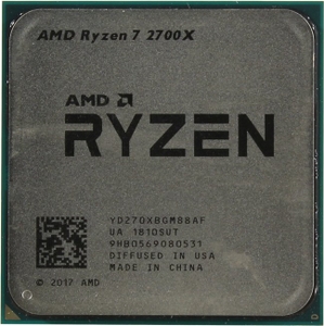 CPU AMD Ryzen 7 2700X (YD270XB) 3.7 GHz / 8core / 4+16Mb / 105W Socket AM4