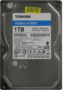 HDD 1 Tb SATA 6Gb/s Toshiba Video V300 HDWU110UZSVA 3.5