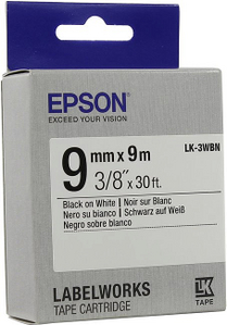   EPSON C53S653003 LK-3WBN (9 x 9, Black on White)