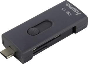  Hama USB Type-C 3.1 / USB 3.0 Card Reader 00135753 Black