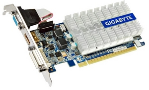 1Gb PCI-E DDR-3 Gigabyte GV-N210SL-1GI (RTL) + DVI + HDMI GeForce 210